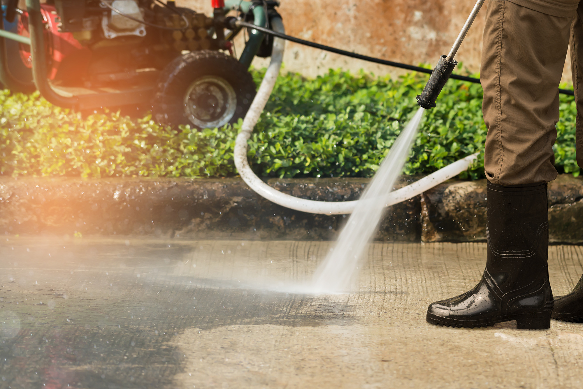 Pressure washing and outdoor cleaning
