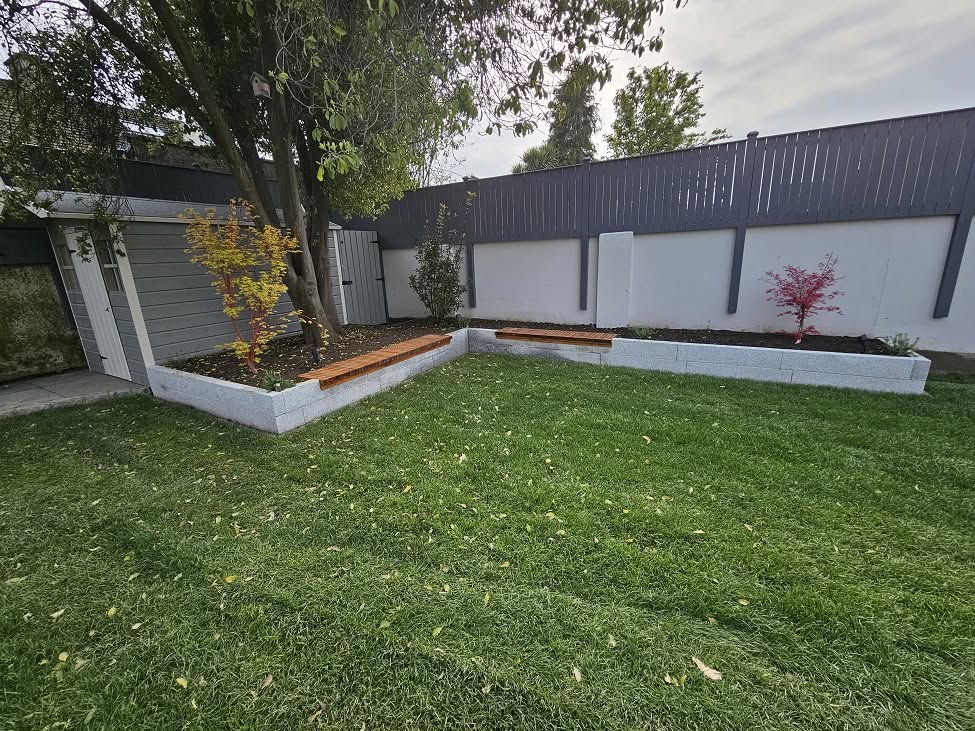 Gardener caring for plants